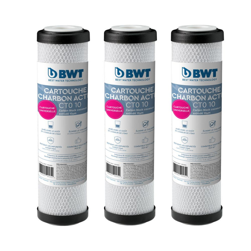 Pack de filtration d'eau double porte filtre plus filtre anti